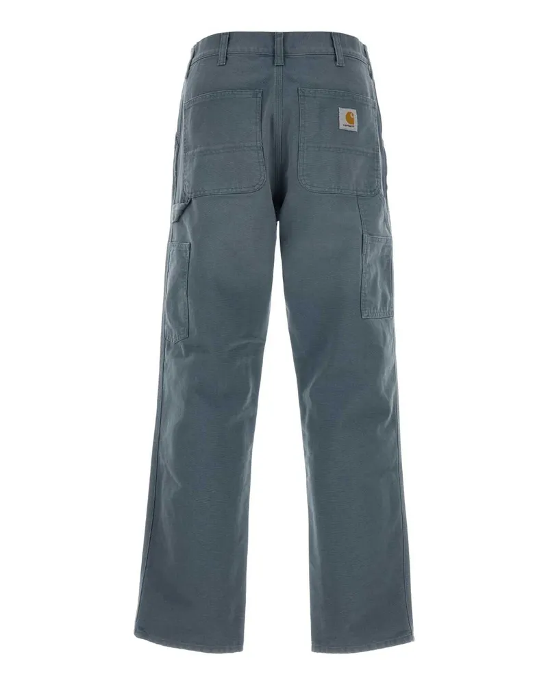 Carhartt WIP Men's Air Force Bleu Canvas Single Knee Pant Cozybluestonecanvas Exterior: Cotton Pantaloni Trousers Gray
