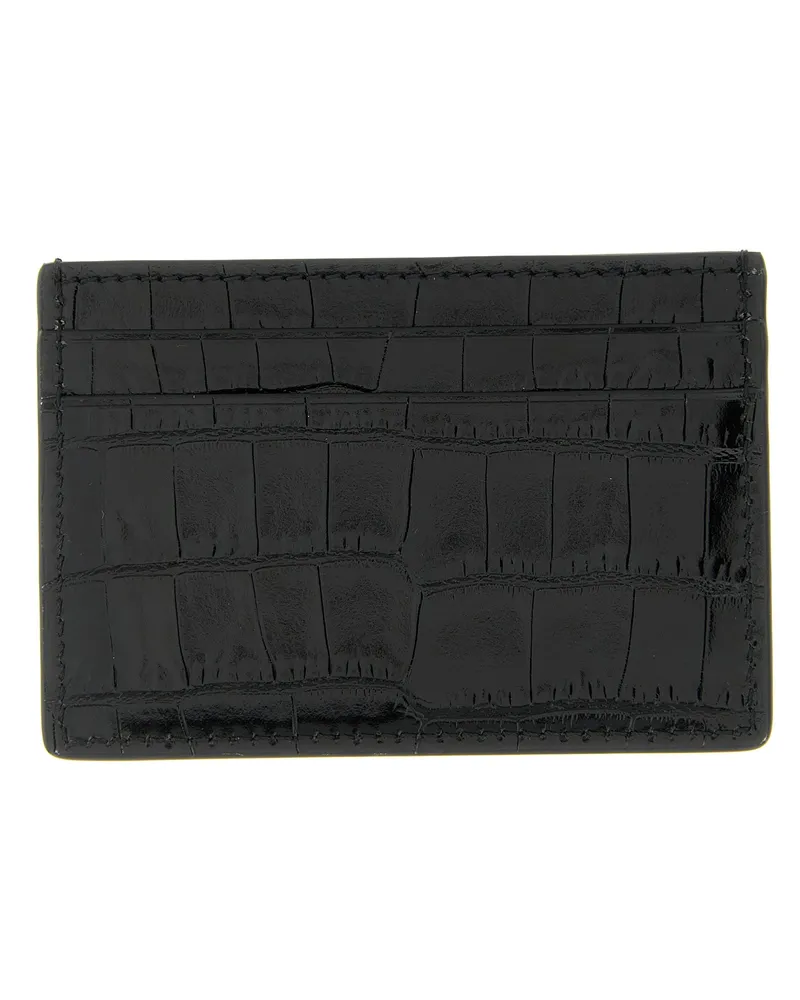 Tom Ford Men's Black Calfskin Cardholder Accessory Black