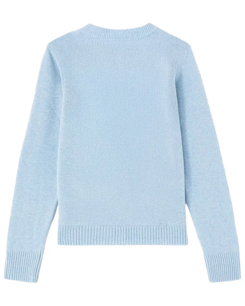 Ganni Wool Jersey Sweater — Azure Azure