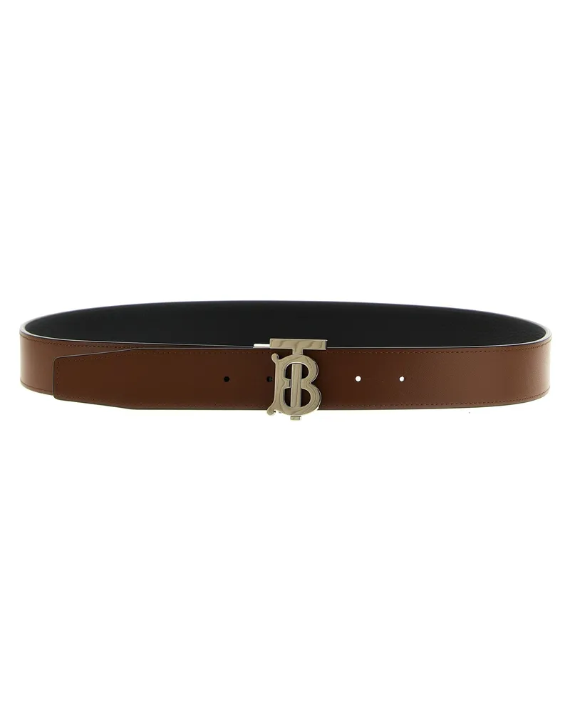 Burberry Men's Multicolor Calfskin Regular Belt Black