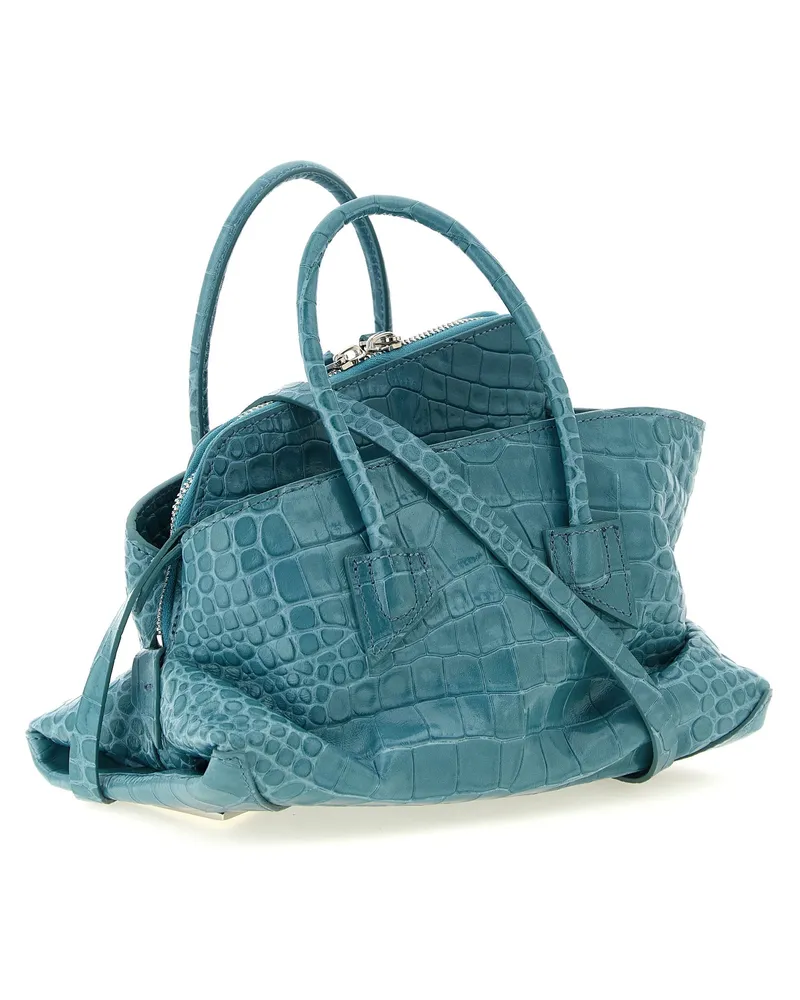 ATTICO Women's Blue Bovine Leather Handbag Bag Blue