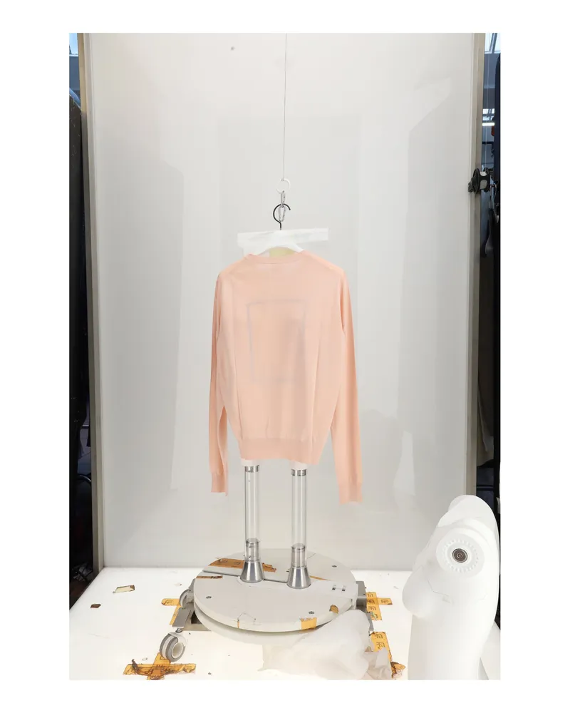 Dior Women's Pullover Coverbook Pink Silk Sweater Pink