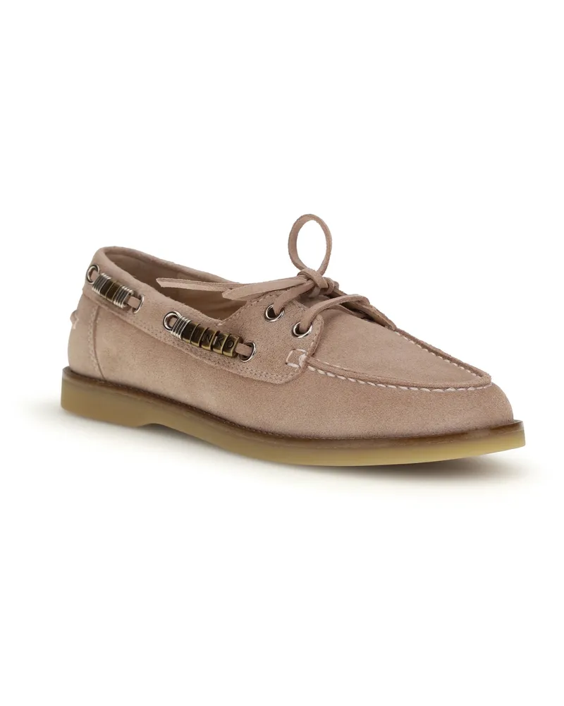 Pinko Women's Suede Grace Loafers Rose Pink