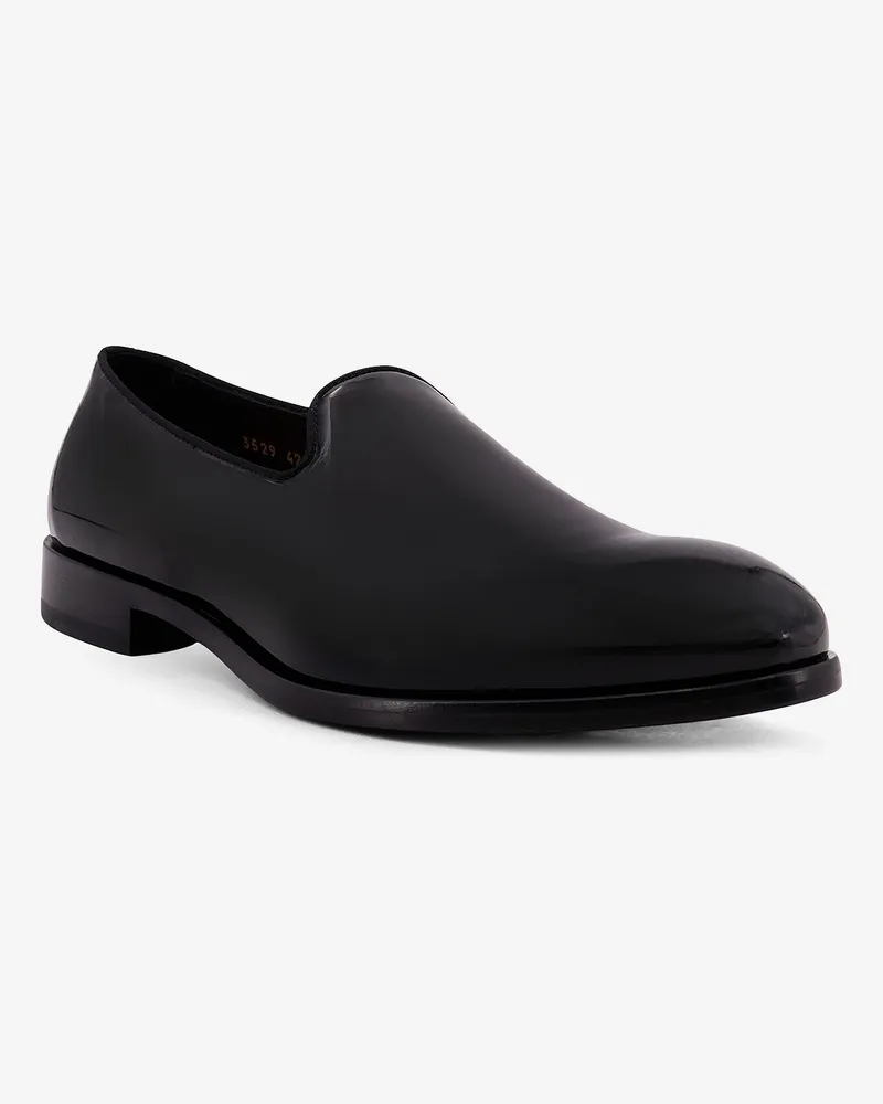 Doucal´s Men's Black Patent Leather Loafers Black