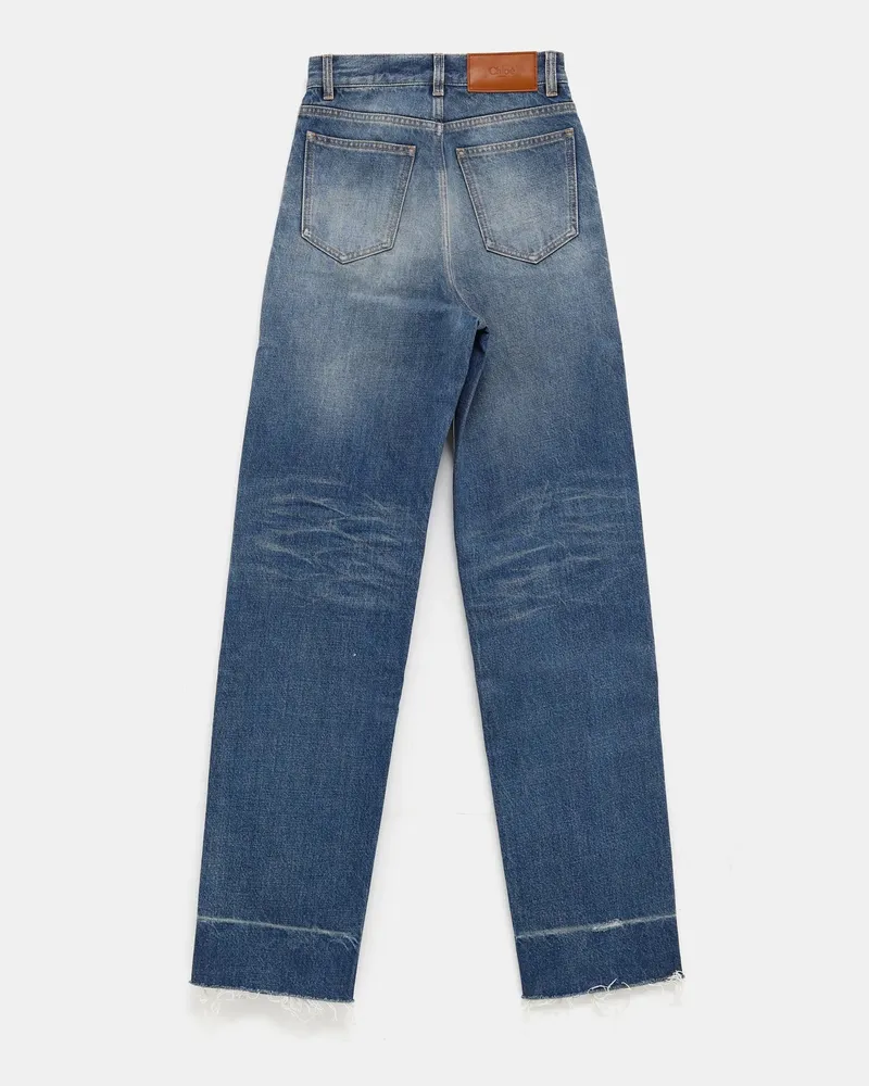 Chloé High-Waist Denim Jeans — Blue Blue
