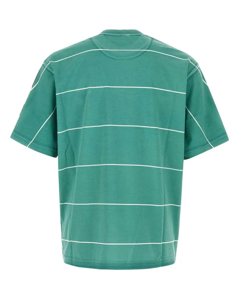 Prada Men's Striped Cotton T-Shirt Brown Brown