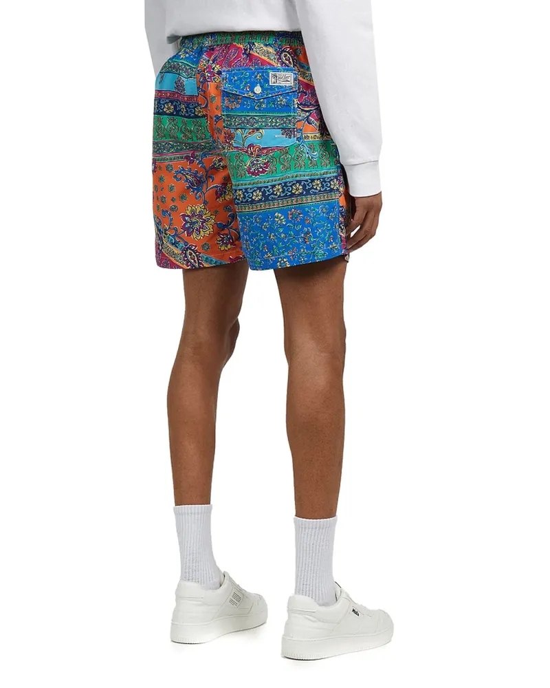 Ralph Lauren Men Palm Island Paisley Print Swim Shorts Multiple Colors Clothing > Beachwear Multicolor
