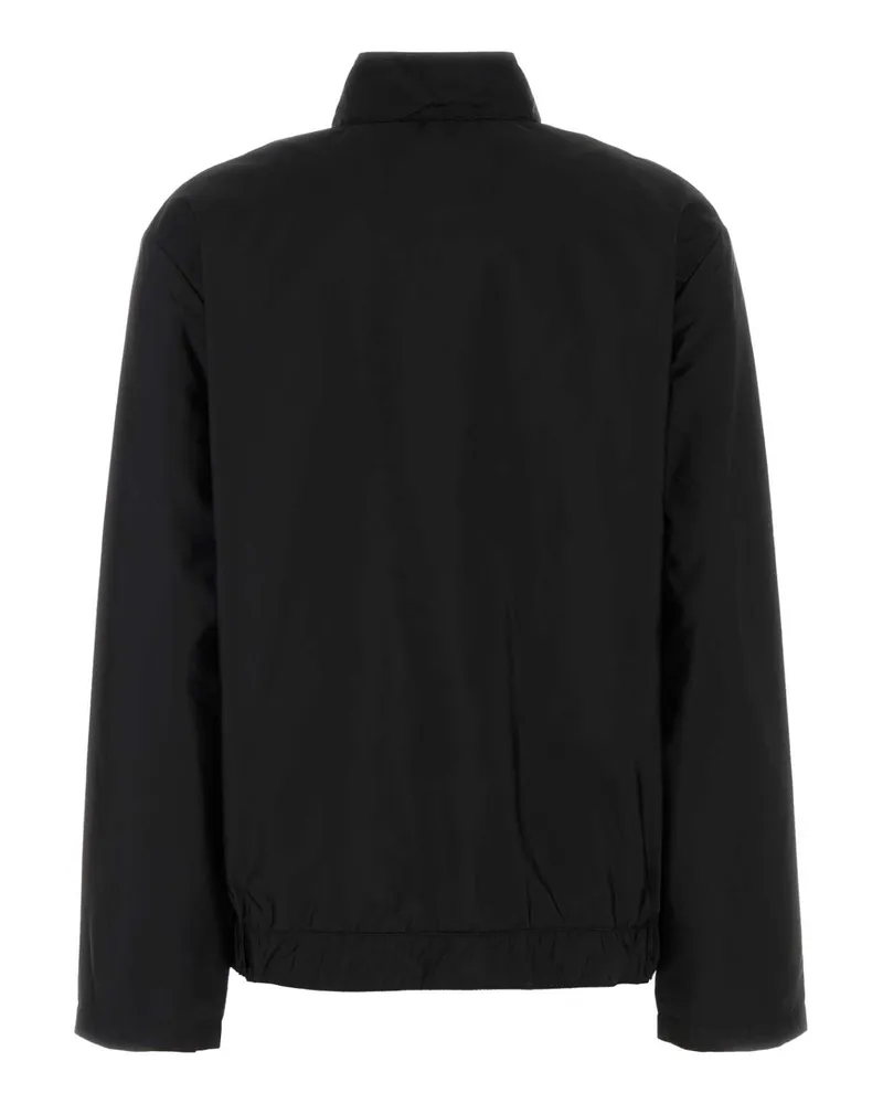 Prada Women's Black Re-Nylon Windbreaker Nero Exterior: Giubbini Jacket Black