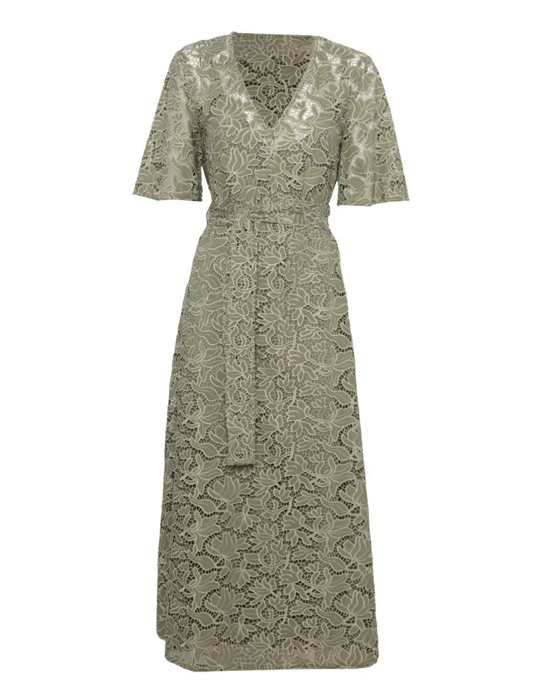 Pennyblack Women's Dress Broderie Anglaise Green Cotton Green