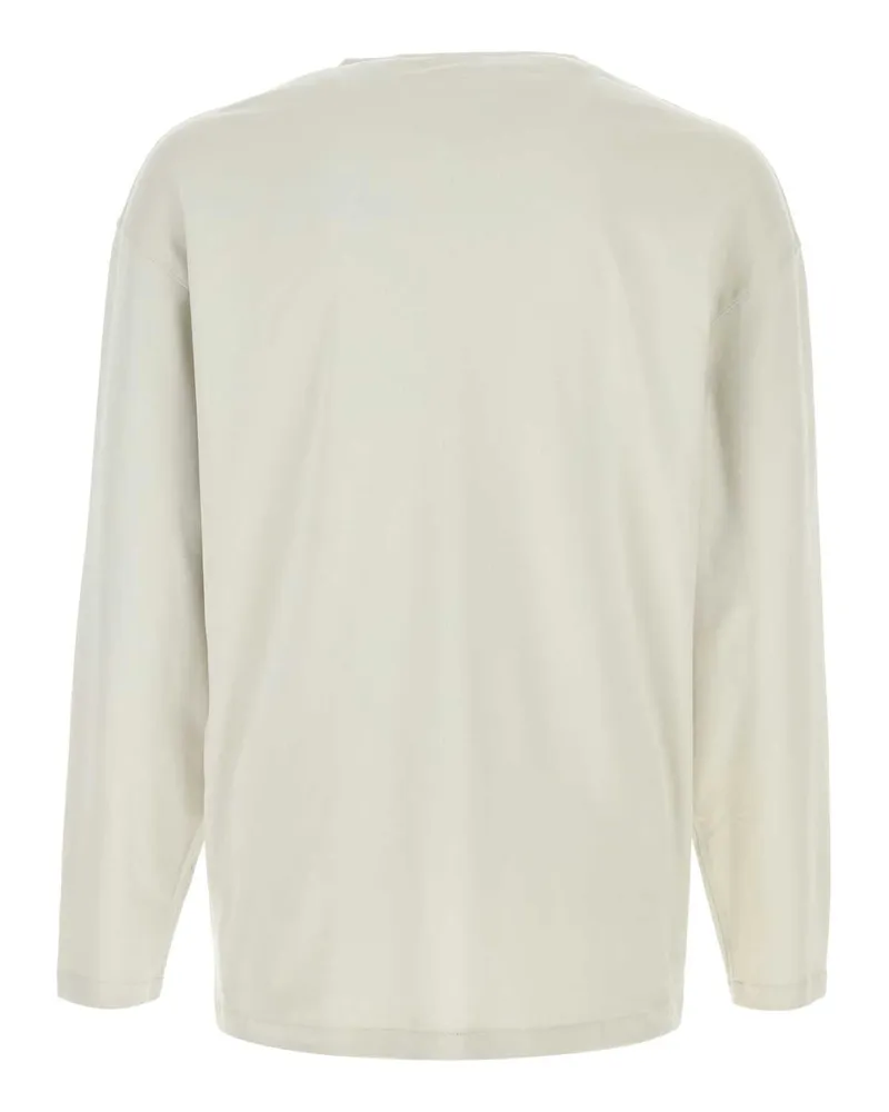 Christophe Lemaire Plaster Exterior: Cotton Silk T-Shirt T-shirts And Polos Beige