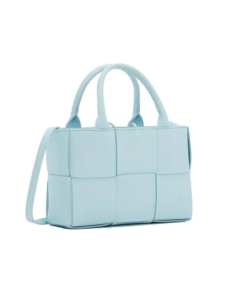 Bottega Veneta Women's Blue Lamb Leather Tote Bag Blue
