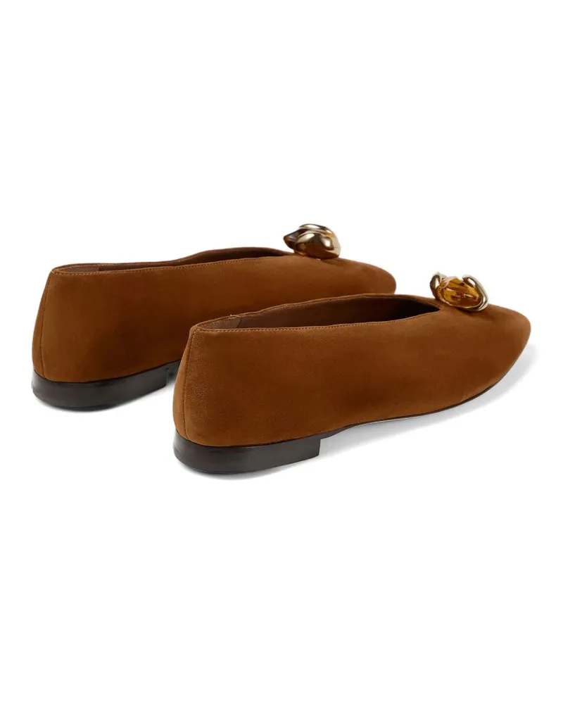 Jimmy Choo Margot Flat — Caramel Caramel