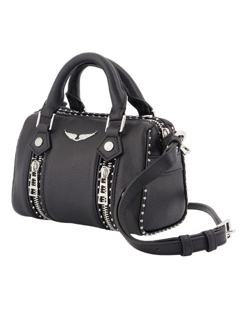 Zadig & Voltaire Women's Sunny Nano Studs Bag -  Leather Black Cowhide Handbags-Purses Black