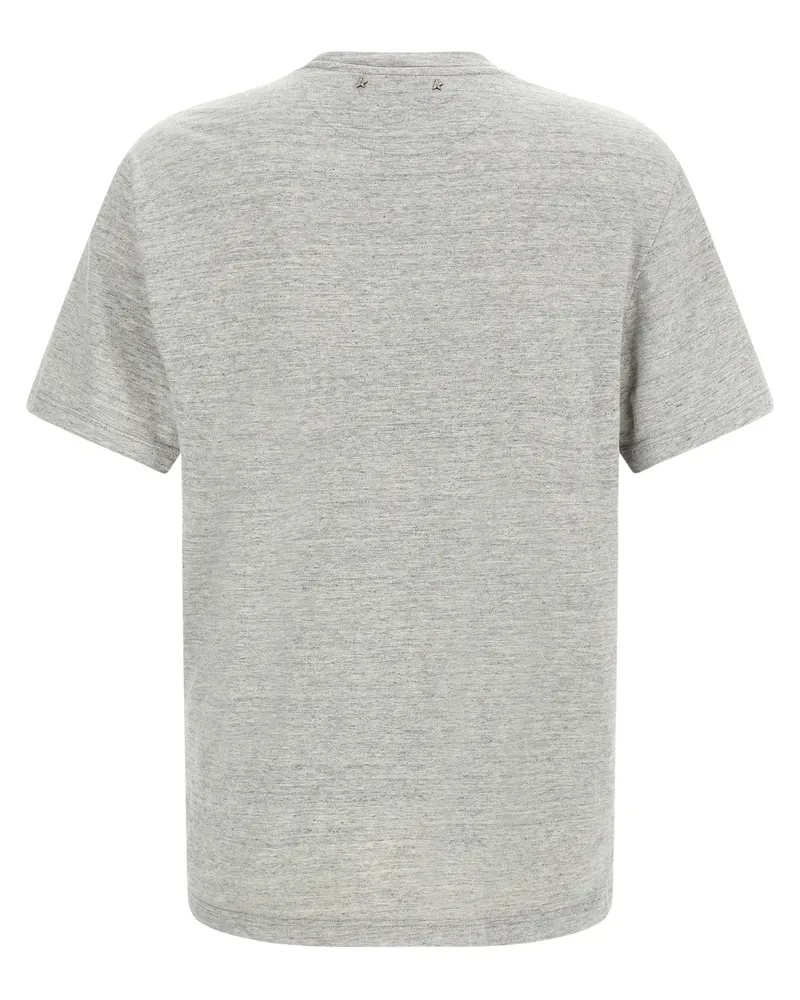Golden Goose Men's Gray Cotton T-Shirt Gray