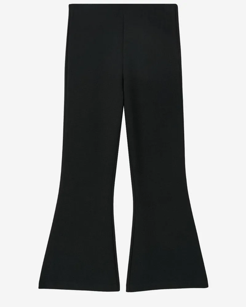 By Malene Birger Women Stretch Nylon Pants Black Recycled Polyester Trousers Black