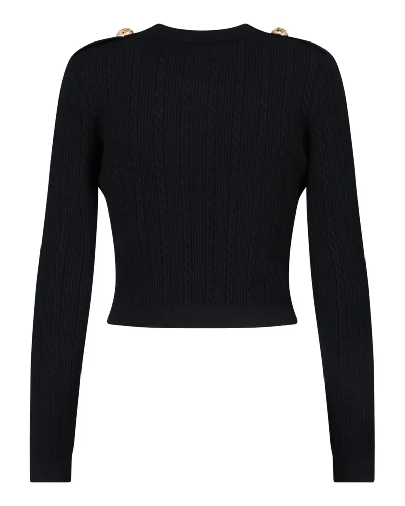 Balmain Women's Sweaters Black Viscose Black