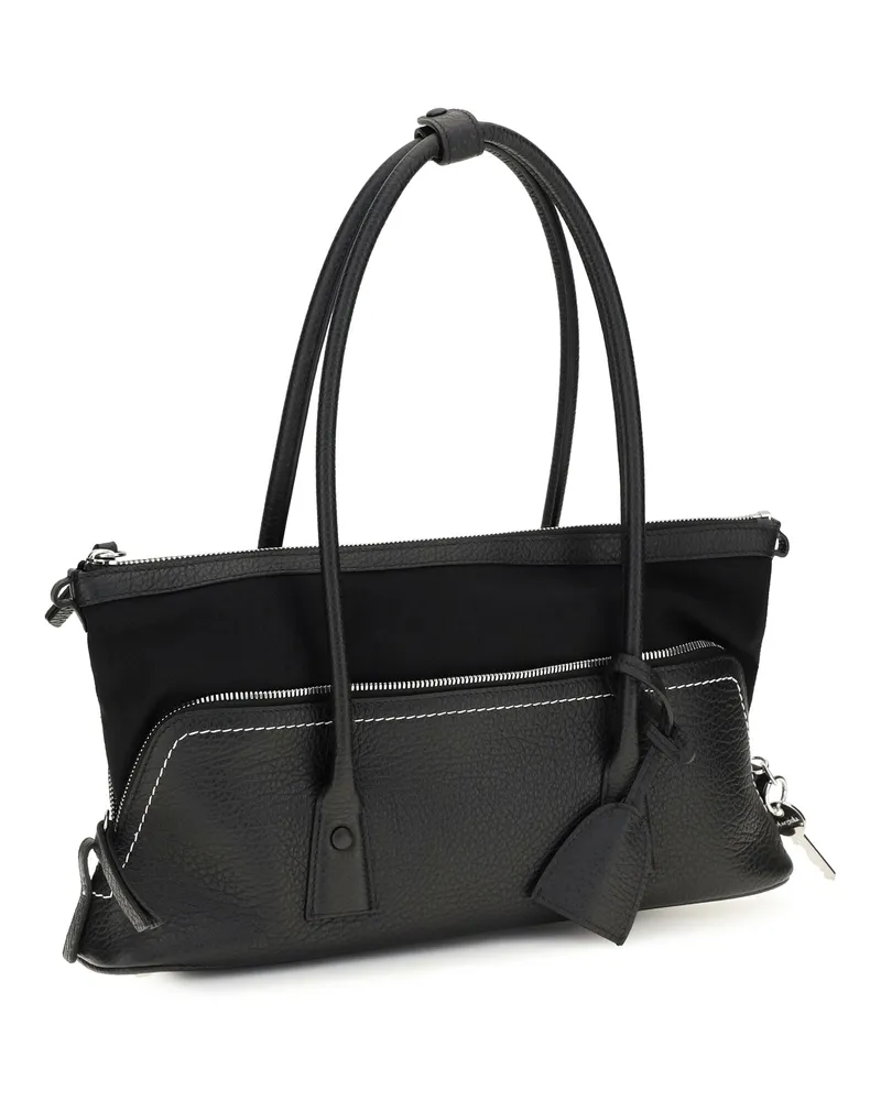 Maison Margiela Women's Shoulder Bag 5ac Black Leather Calf Black
