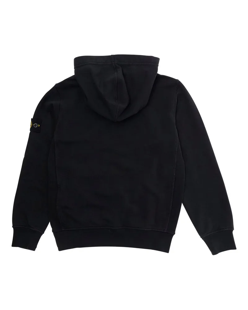 Stone Island Cotton Hoodie — Black Black