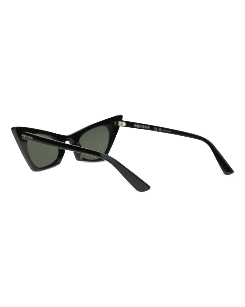 Alexander McQueen Women's Sunglasses Cat-Eye Black-Smoke Plastic Black/smoke Black