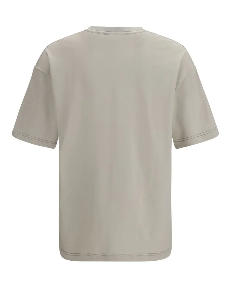 Christophe Lemaire Cotton-Linen Blend T-Shirt — Gray Gray