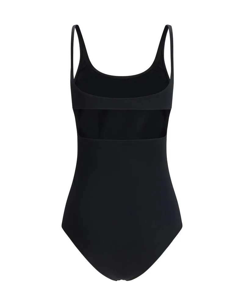 Courrèges Women Black Elastane One-Piece Swimsuit Clothing Black