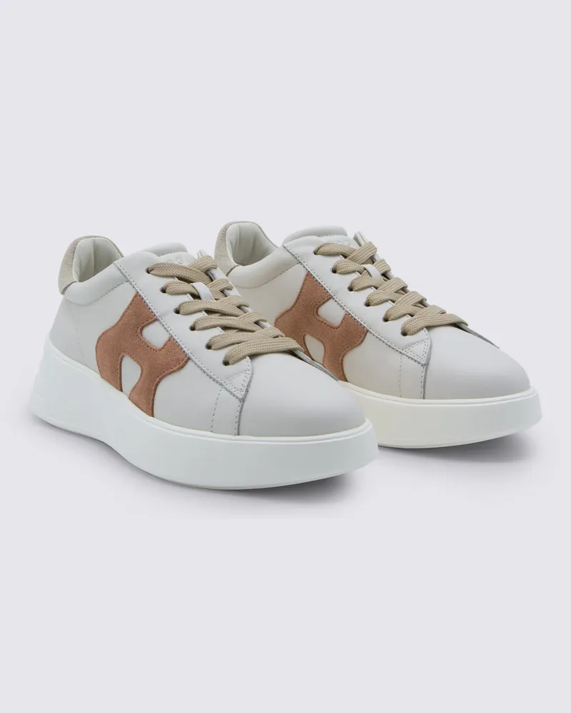 Hogan Women's Sneakers Bianco-Rosa _ Cover Tex-Le Sole El Bianco/rosa Tex/le White