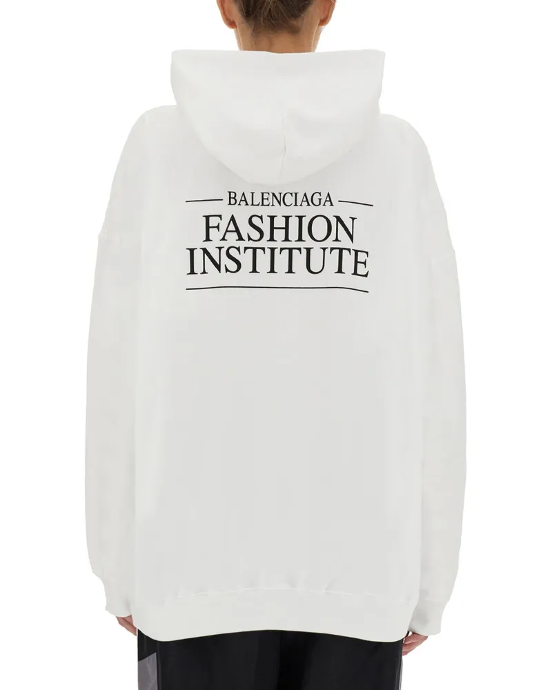 Balenciaga 100% Cotton Sweatshirt — White White