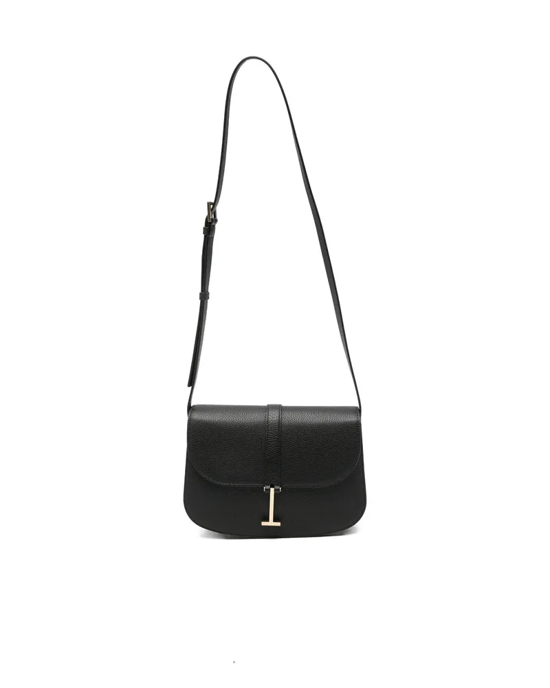 Tom Ford Grained Calf Leather Shoulder Bag — Black Black