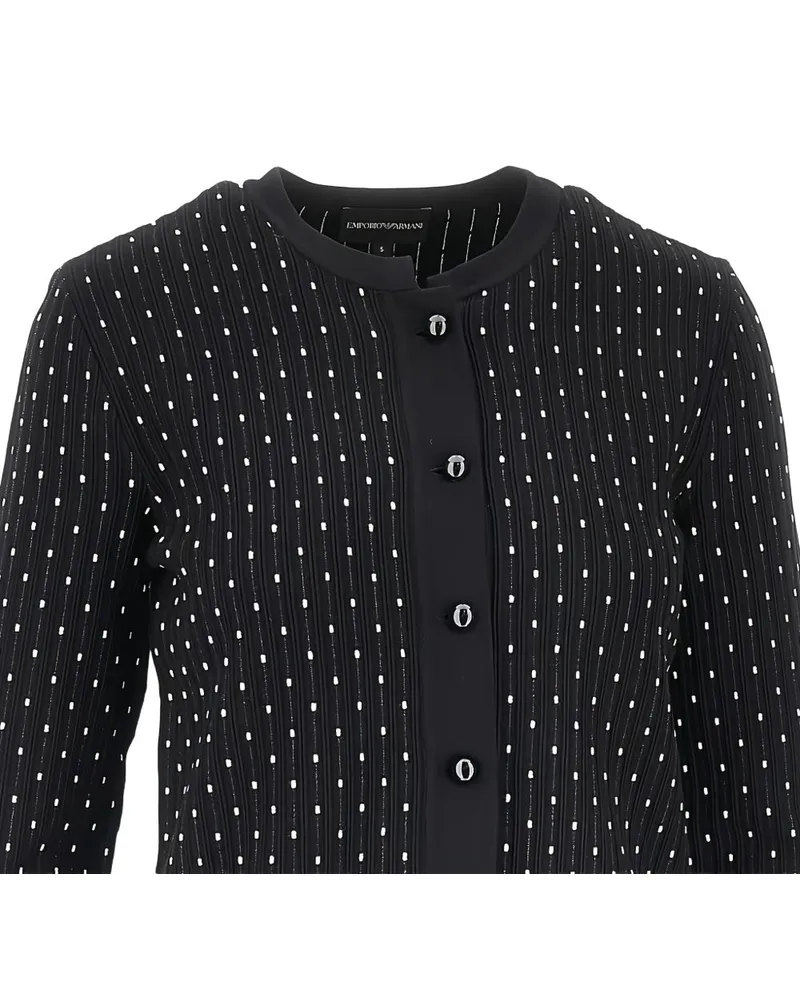 Emporio Armani Studded Cardigan — Black Black