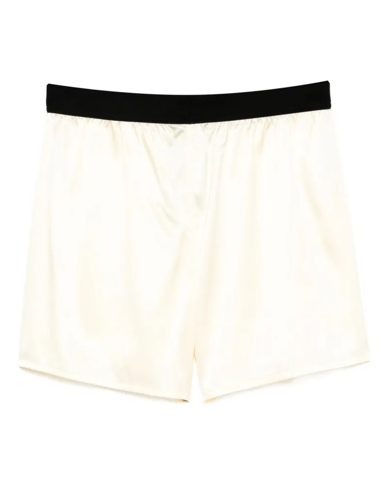 Tom Ford Women's Shorts Silk-Blend Yellow Yellow