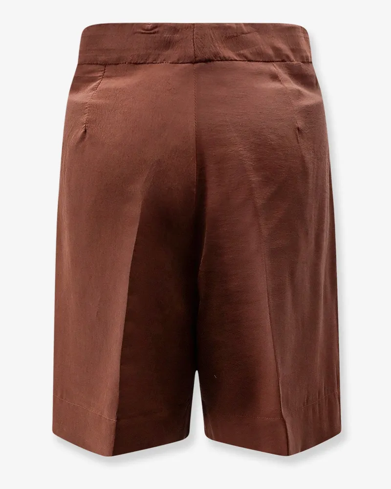Hevò Women's Bermuda Shorts Torre Lapillo Brown Modal Brown