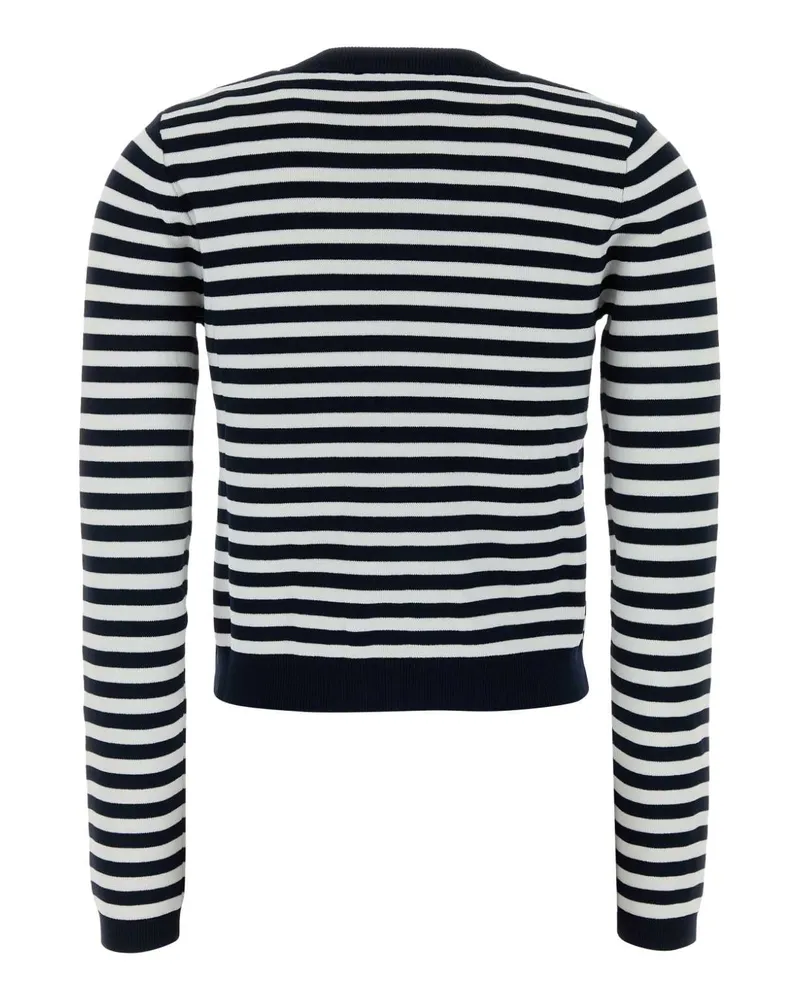 Michael Kors Women's Embroidered Stretch Viscose Blend Cardigan Blunotte Maglieria Navy