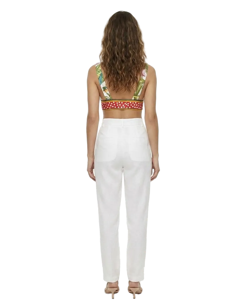 Dolce & Gabbana Floral Silk Tank Top — Multicolor Multicolor