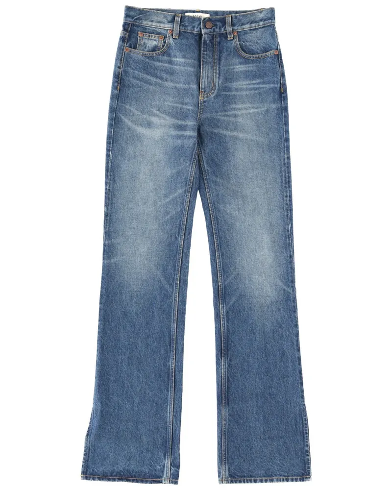 Chloé Cotton Denim Jeans — Blue Blue