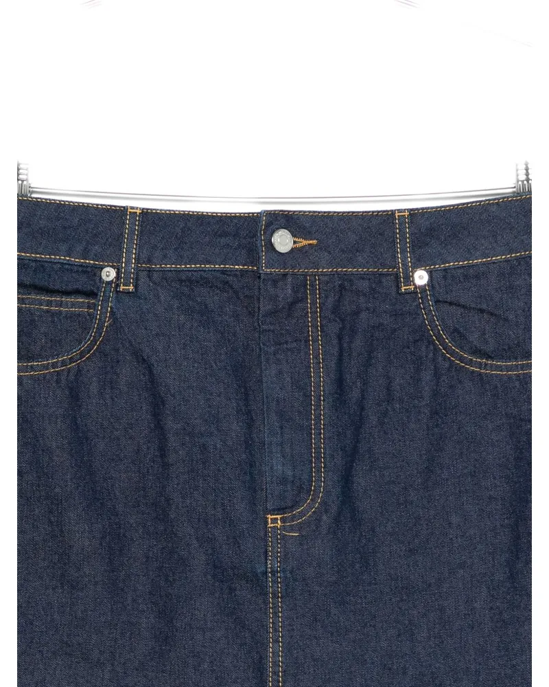 Kitsuné Classic Denim Skirt — Navy Navy