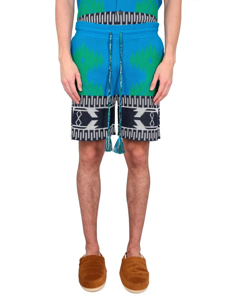 Alanui Piquet Bermudas Bermuda Shorts — Multicolor Multicolor