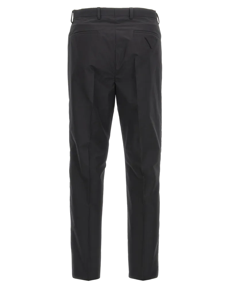 Prada Men's Black Cotton Dress Pants Black