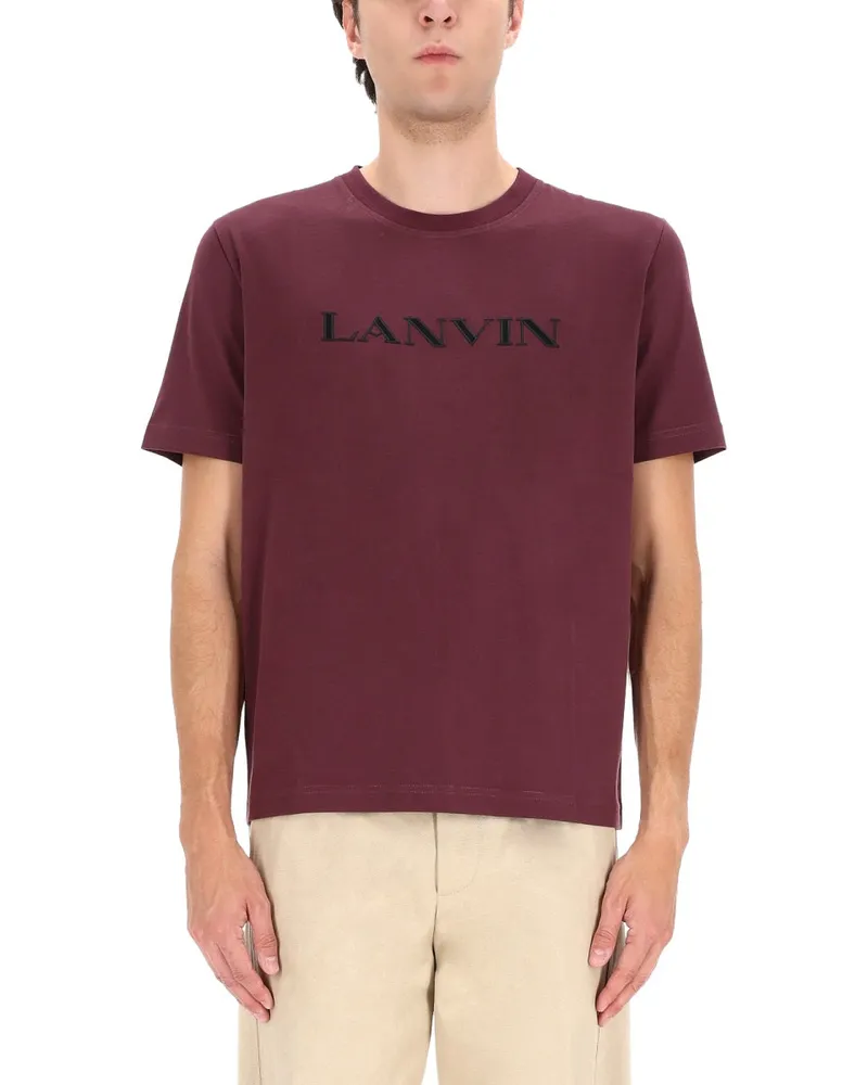 Lanvin Logo T-Shirt — Burgundy Burgundy