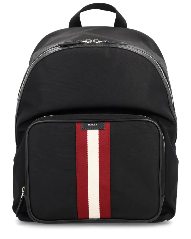 Bally Men's Backpack Code Black Recycled Nylon Backpacks Black