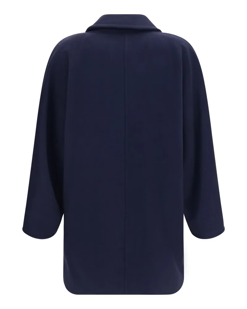Max Mara Women's Rebus Double-Breasted Jacket Blu Marino Blu