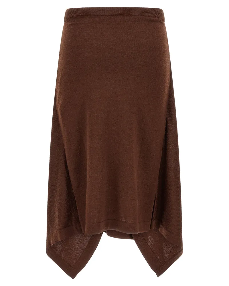Christophe Lemaire Button Asymmetrical Skirt 