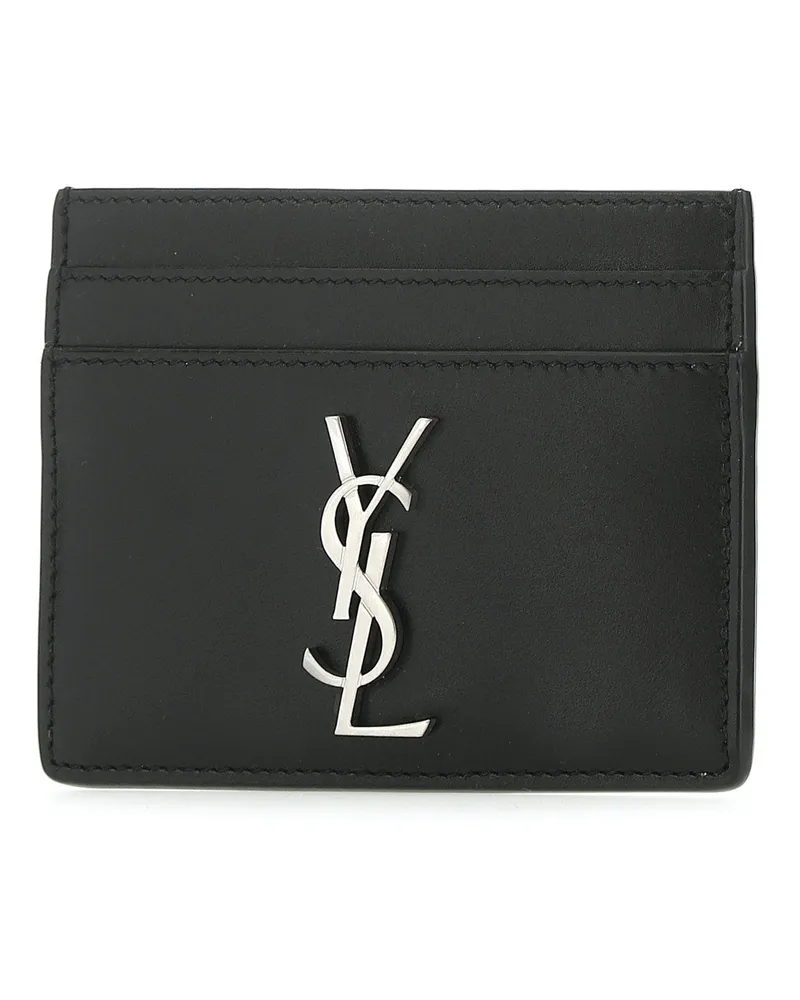 Saint Laurent Men's Ysl Pcc(172y)mono 1000 Leather Portafogli Wallet Black