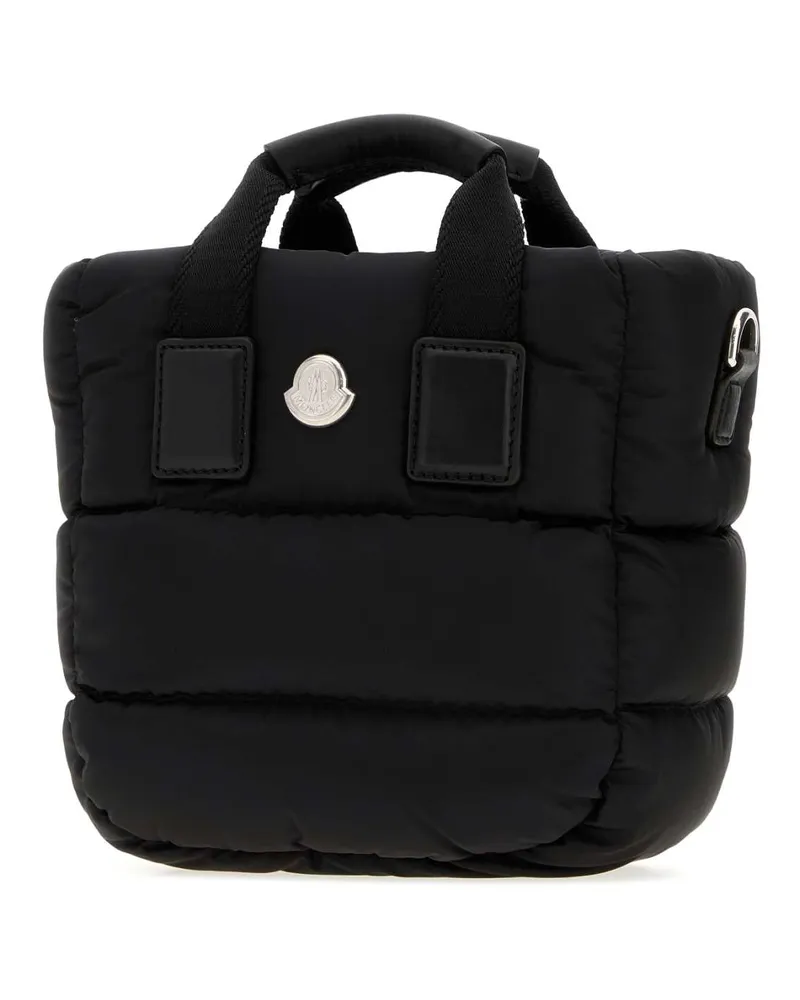 Moncler Women's Black Nylon Mini Caradoc Handbag 999 Borse A Tracolla Bag Black