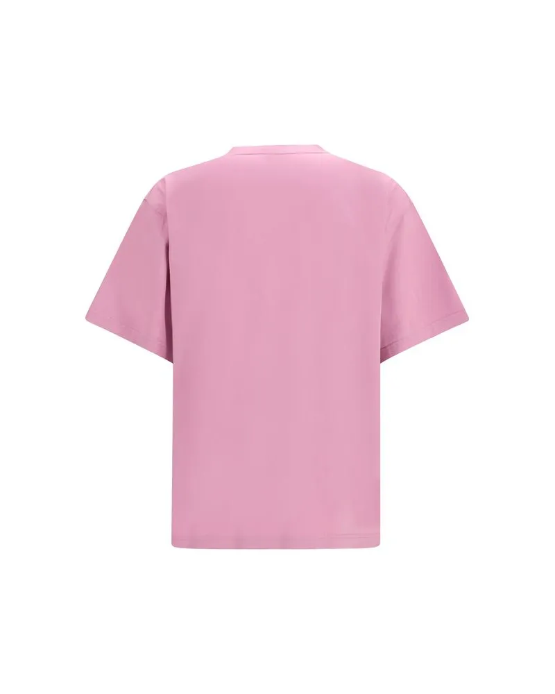 Balenciaga Men's Purple Cotton T-Shirt Pink