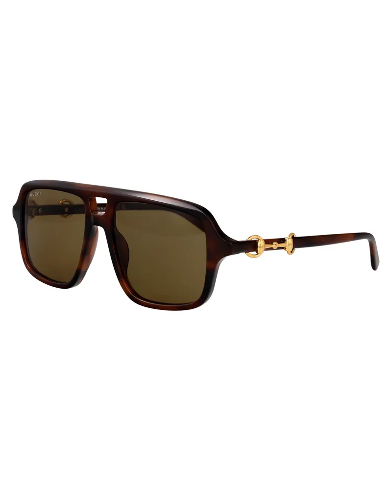 Gucci GG2052S Havana Acetate Sunglasses — Brown Brown
