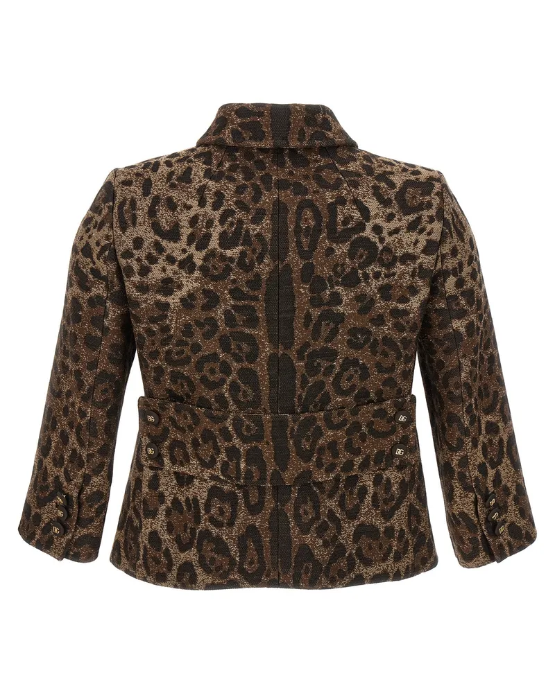 Dolce & Gabbana Women's Brown Virgin Wool Blazer Clothing Brown