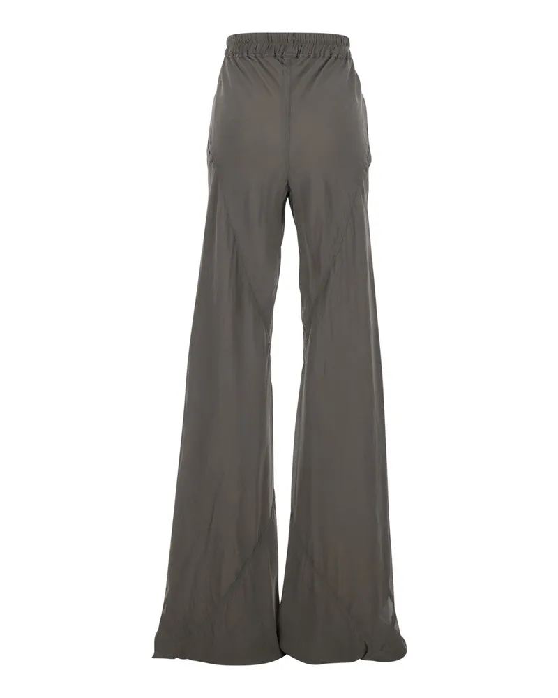 Rick Owens Women's Trousers Bias Grey Silk Blend Gray