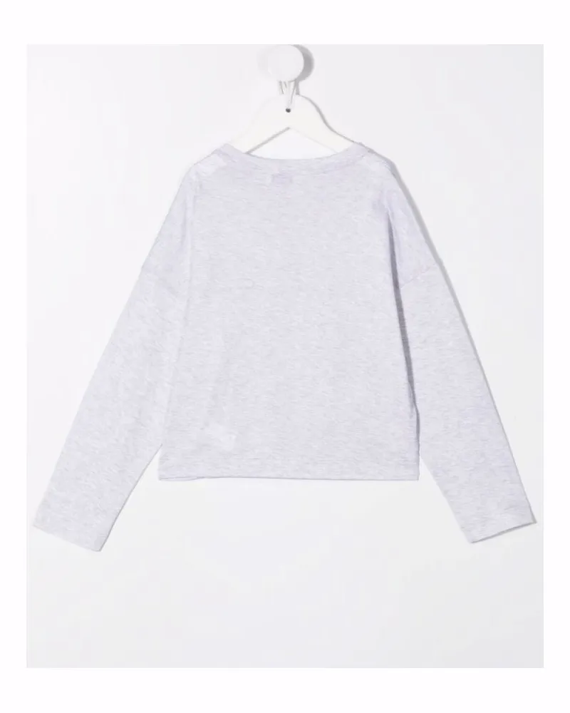 Brunello Cucinelli Kids' Slogan-Print Cotton T-Shirt Aw21 G Grey