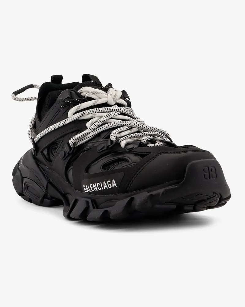 Balenciaga Women's Sneakers Track Mesh Black Mesh-Rubber Trainers Mesh/rubber Black