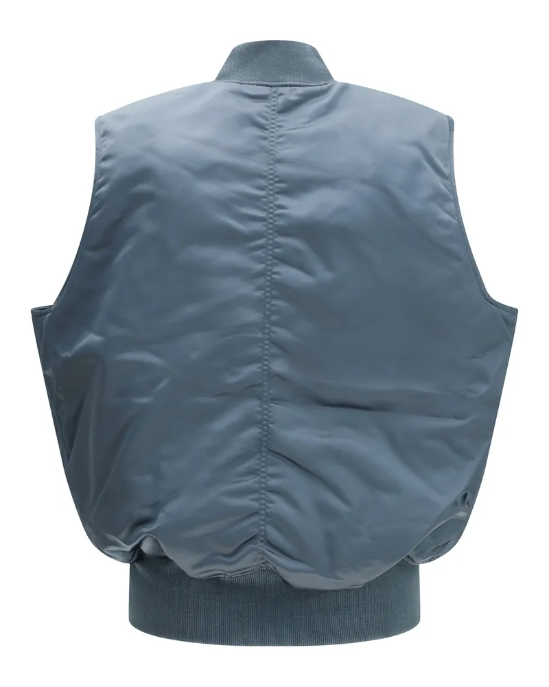 Alpha Industries Men's Ma-1 Base Vest Denim Blue Nylon Blazers E Vests Blue